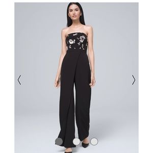White House Black Market Women’s Jumpsuit, NWT, Size 10. Black/Ecru